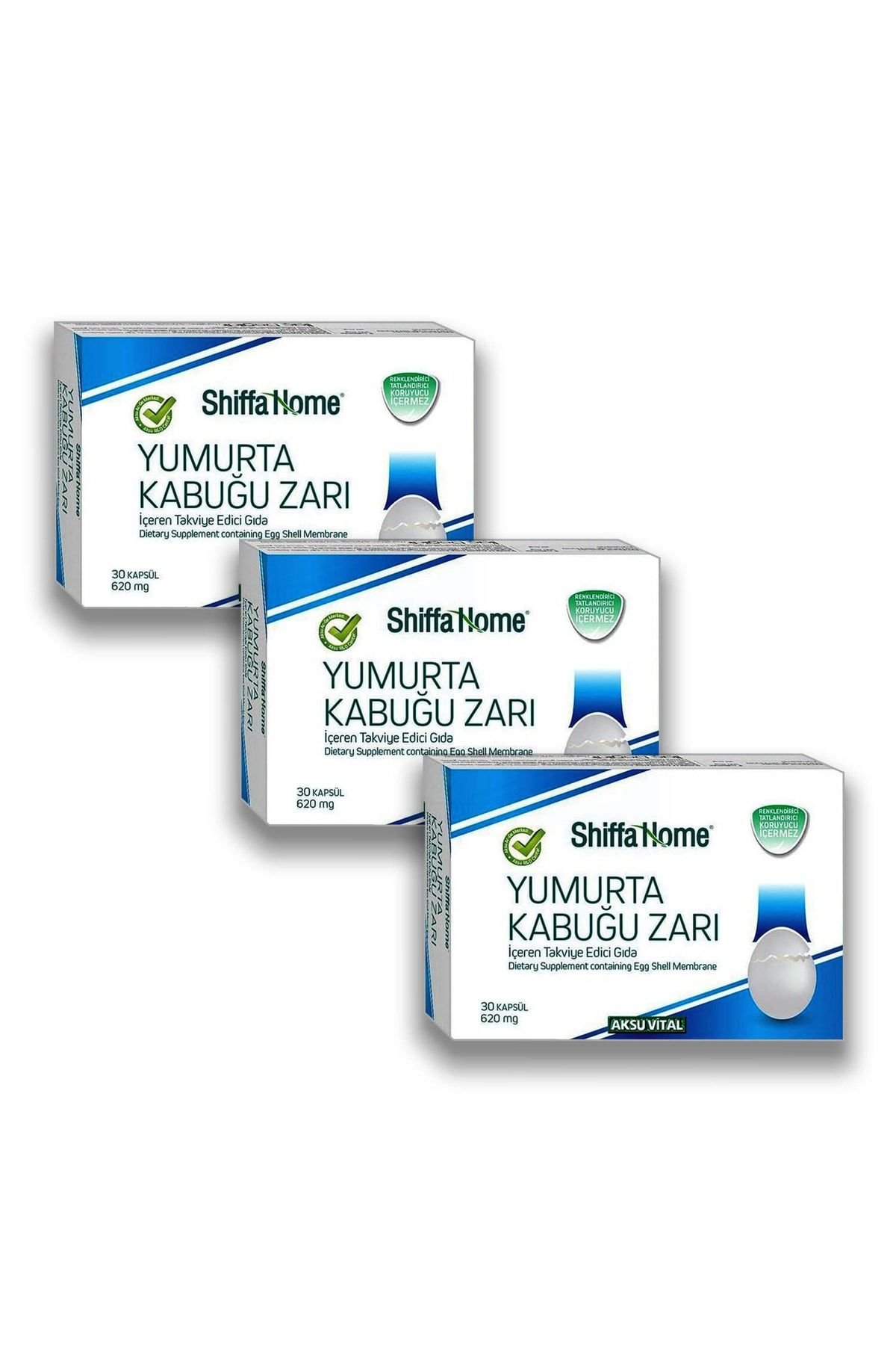 Aksu Vital Eggshell Membrane 620 Mg 30 Cups X 3 Pieces