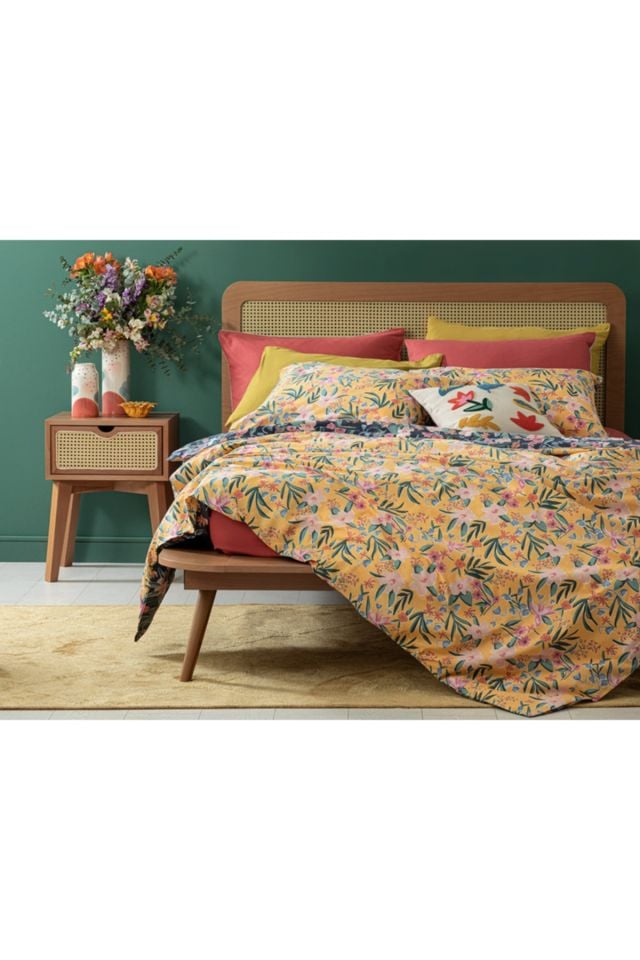 Vivacity Bloom Pamuklu Tek Kişilik Nevresim Seti 160x220 Cm Sarı