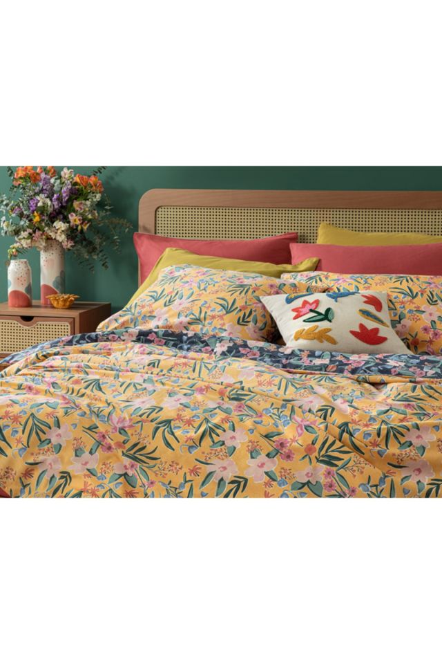 Vivacity Bloom Pamuklu Tek Kişilik Nevresim Seti 160x220 Cm Sarı