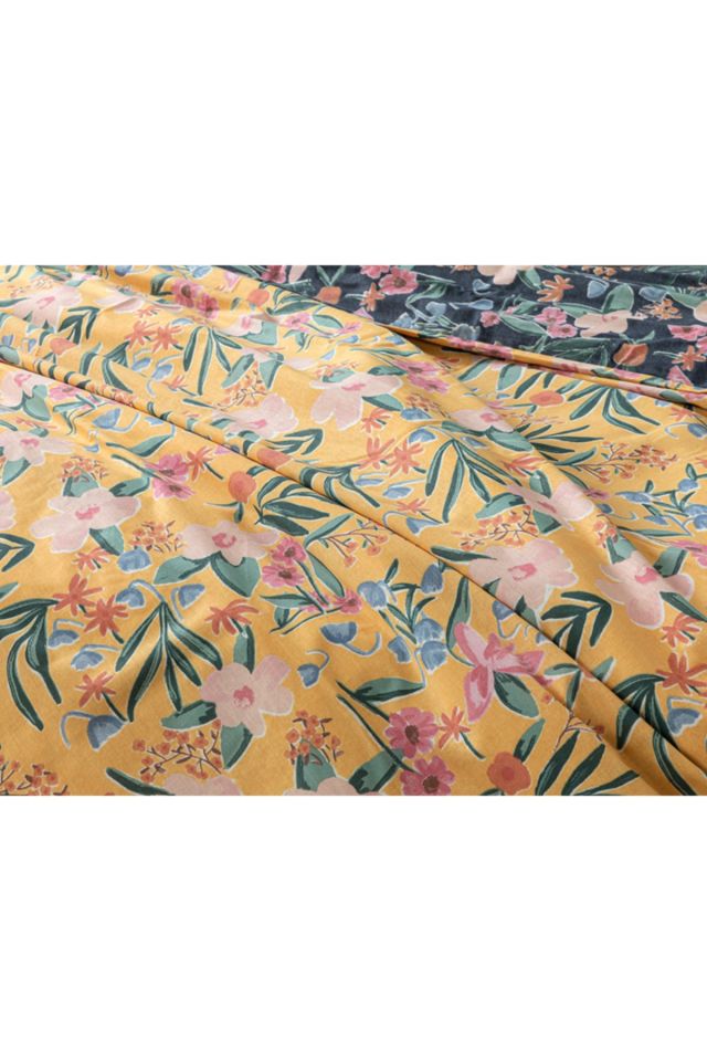 Vivacity Bloom Pamuklu Tek Kişilik Nevresim Seti 160x220 Cm Sarı