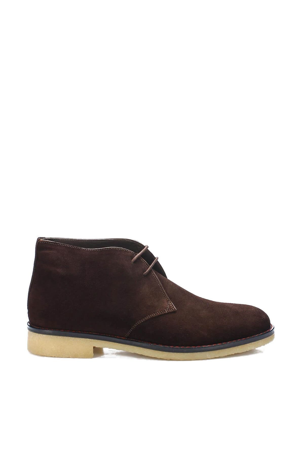 Genuine Leather Suede Brown Men's Boots & Booties