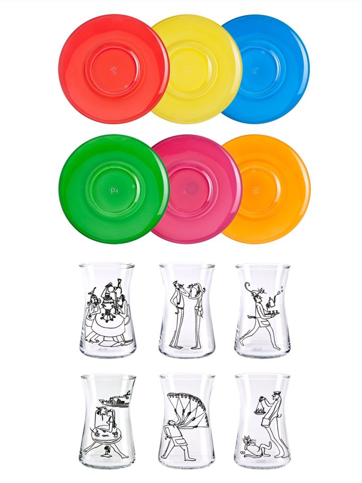 Behiç White Tea Set of 6