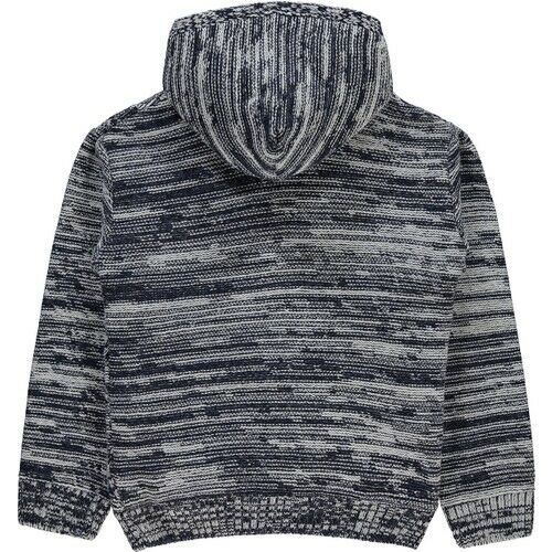 Boy's Hooded Cardigan Age 6-9 Navy Blue