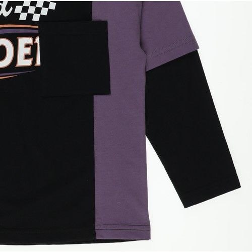 Boys Color Block Long Sleeve T-Shirt