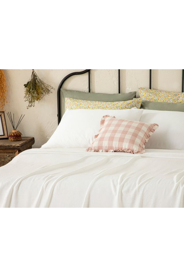 Genesis Soft Touch Single Pique Set 150x220 cm White