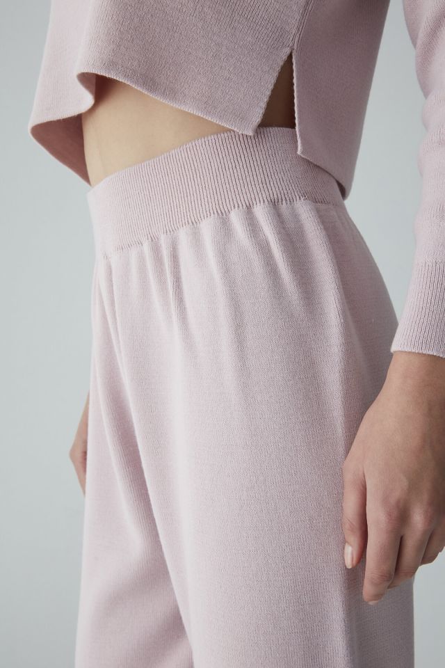 Lilac Pinkish Knit Pants Pajama Bottoms
