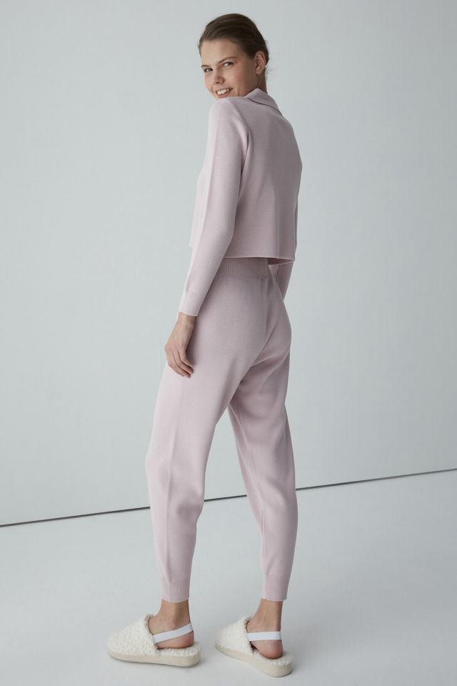 Lilac Pinkish Knit Pants Pajama Bottoms