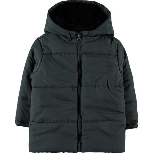 Erkek Çocuk Kapüşonlu Mont 2-5 Yaş Füme