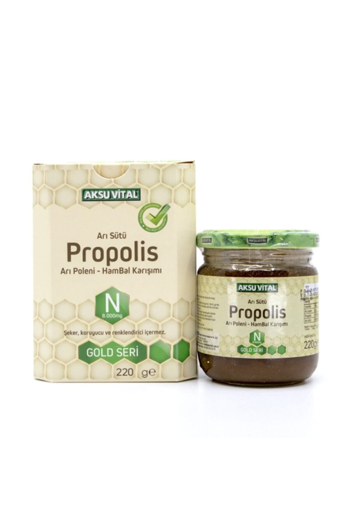 Arı Sütü Propolis Ham Bal Karışımı Doz Gold Seri 8000 mg 220 gr
