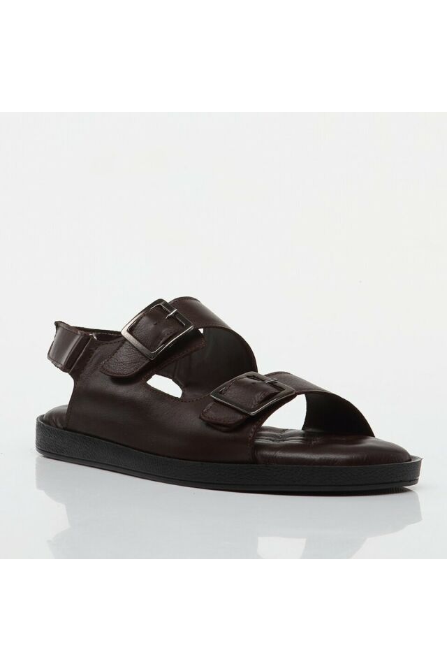 Genuine Leather Brown Men's Sandals