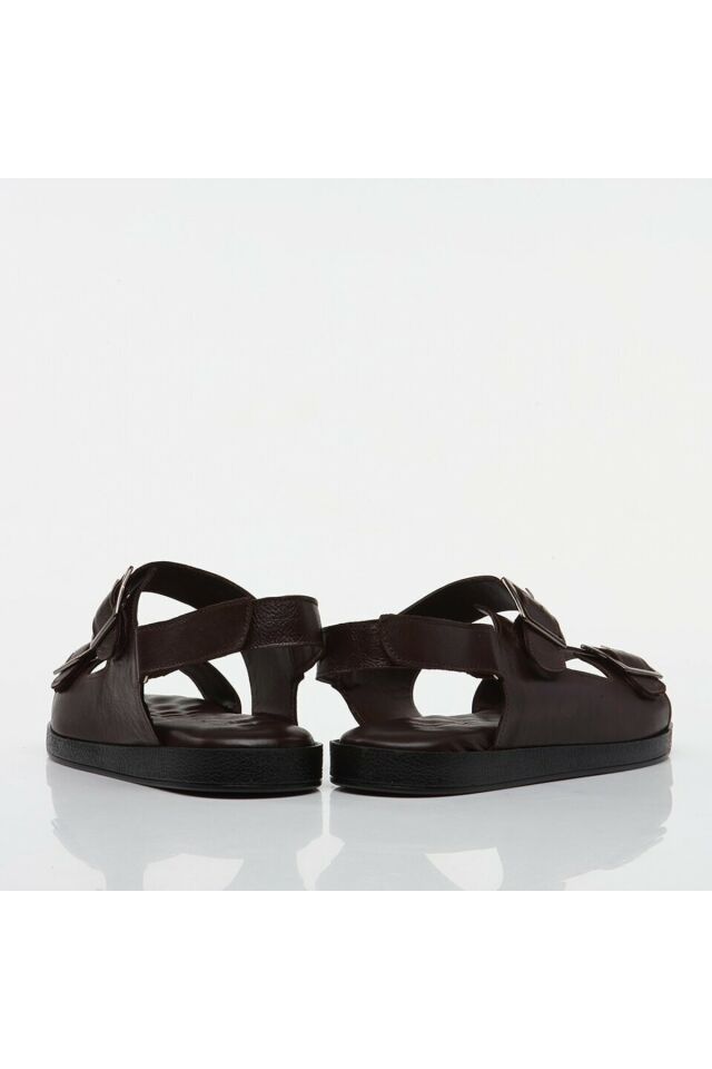 Genuine Leather Brown Men's Sandals