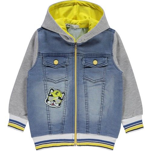 Boys Hooded Cardigan Ages 2-5 Yellow