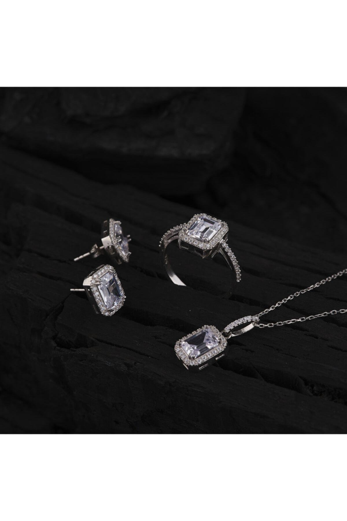Baguette Silver 3-Piece Women's Set
