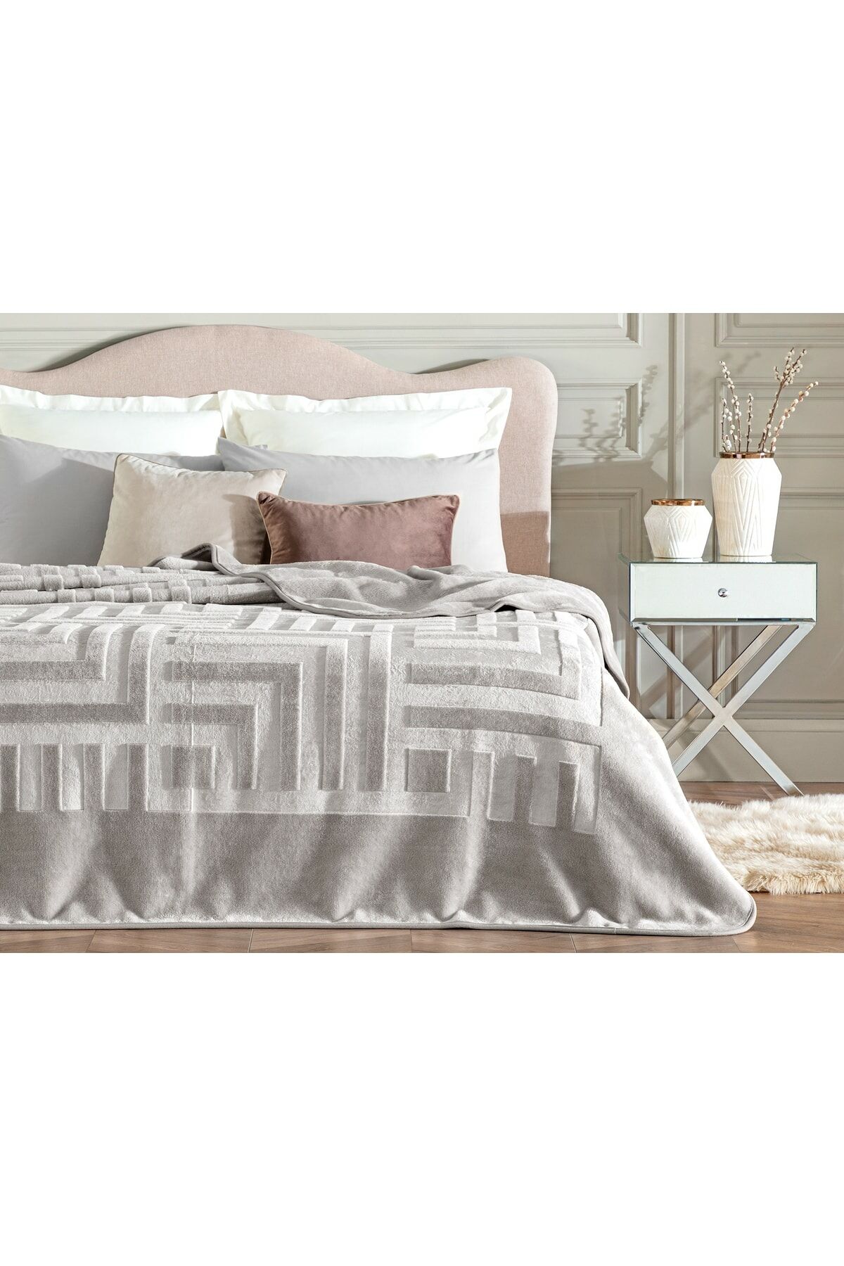 Clementine Mink Emboss Blanket