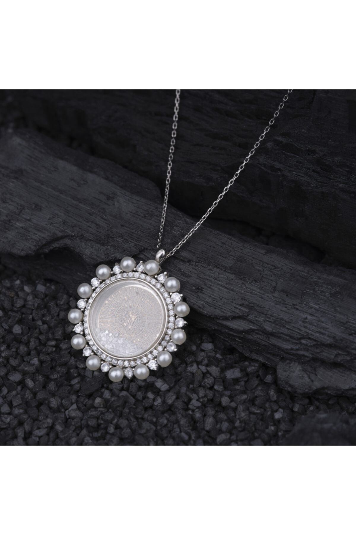 Esma-ül Hüsna Silver Women's Necklace Model