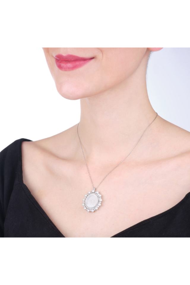 Esma-ül Hüsna Silver Women's Necklace Model