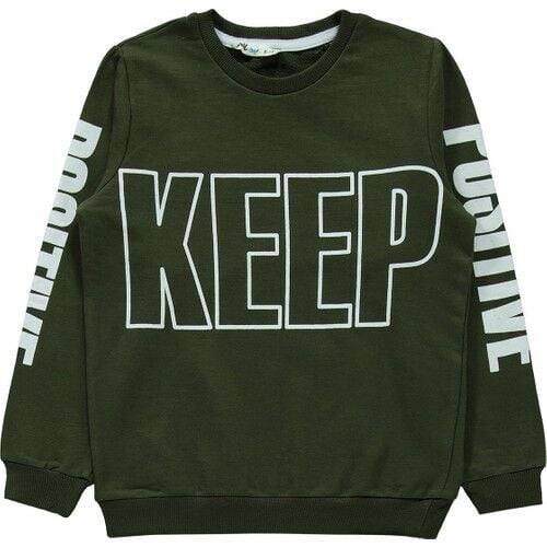 Boys Tracksuit Set 6-9 Years Khaki