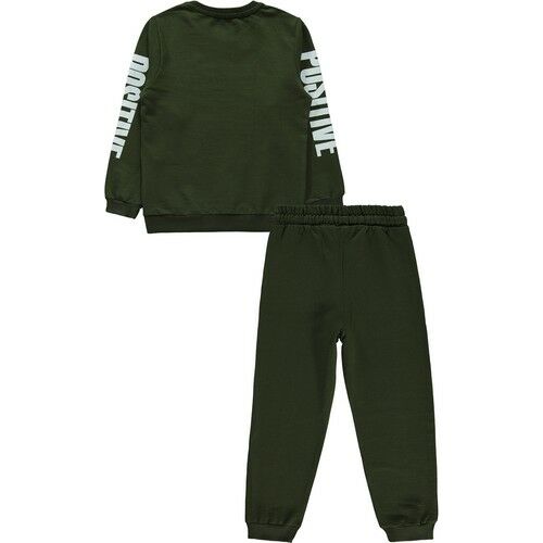 Boys Tracksuit Set 6-9 Years Khaki