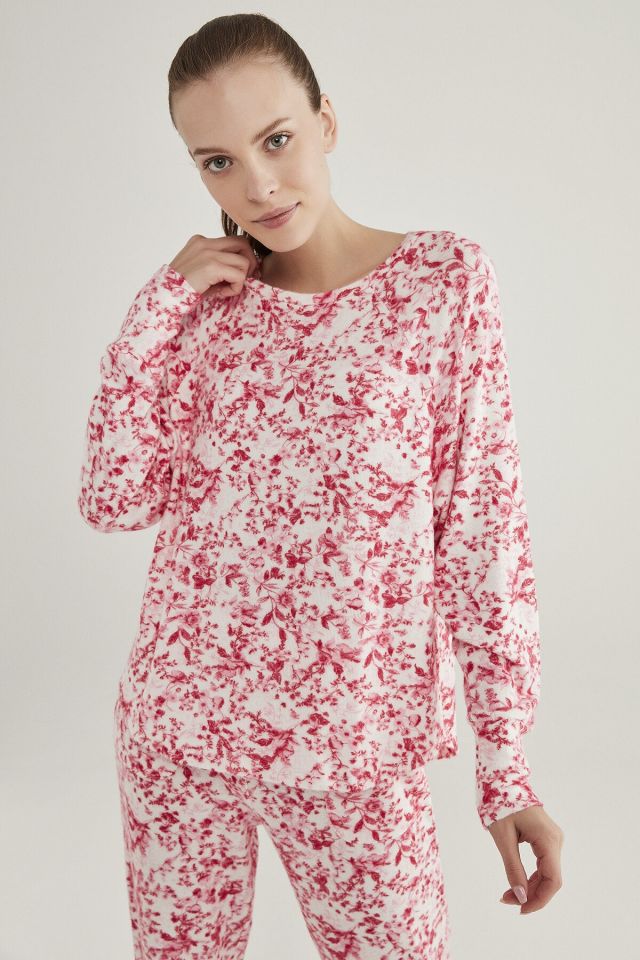 Pembe Melanj Pink Flowers Sweatshirt