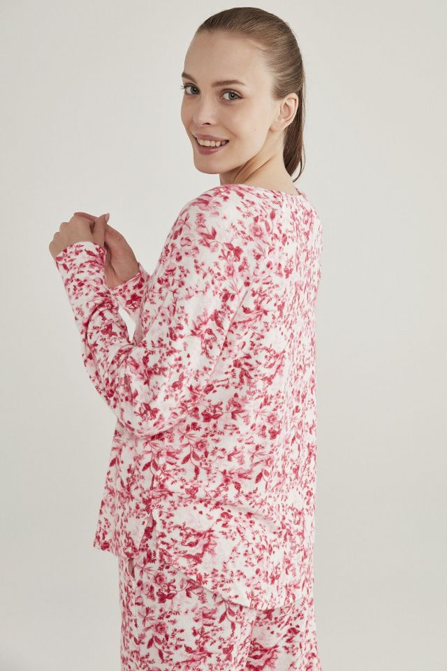Pembe Melanj Pink Flowers Sweatshirt
