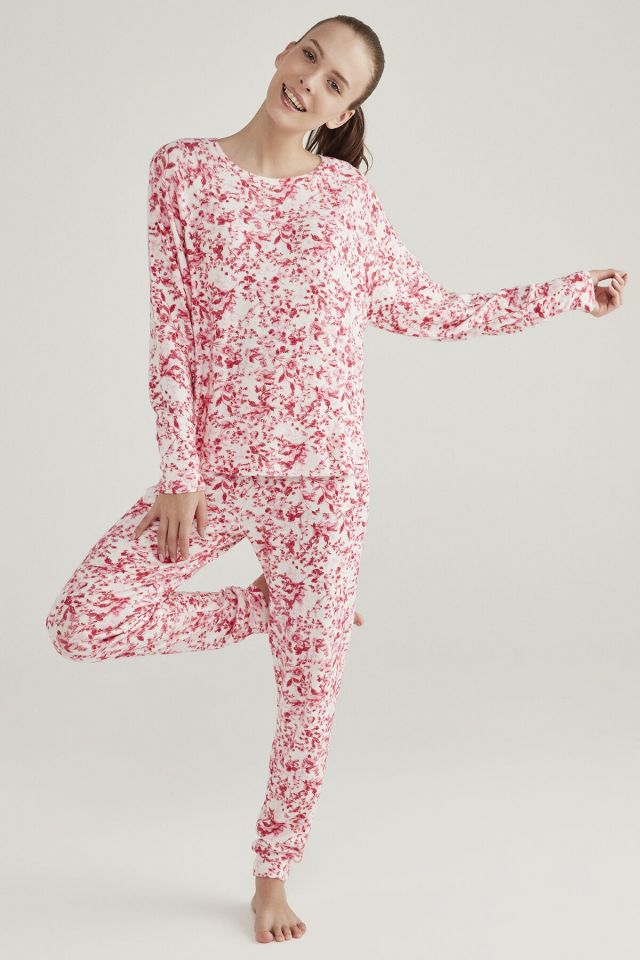 Pembe Melanj Pink Flowers Sweatshirt