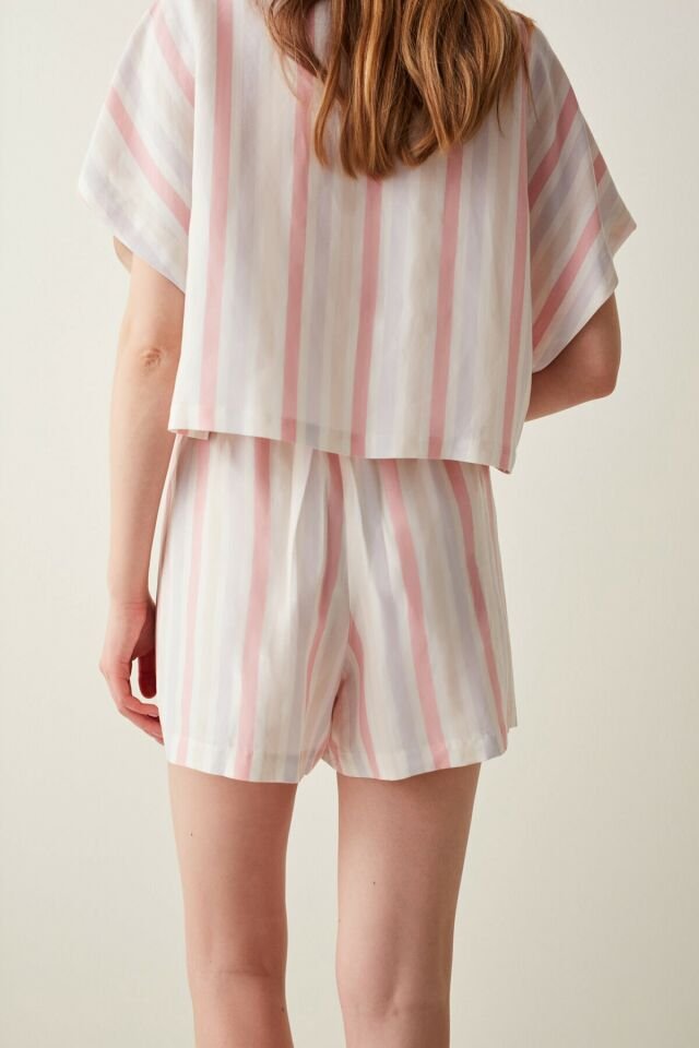 Warm Stripes Gömlek Pijama Üstü
