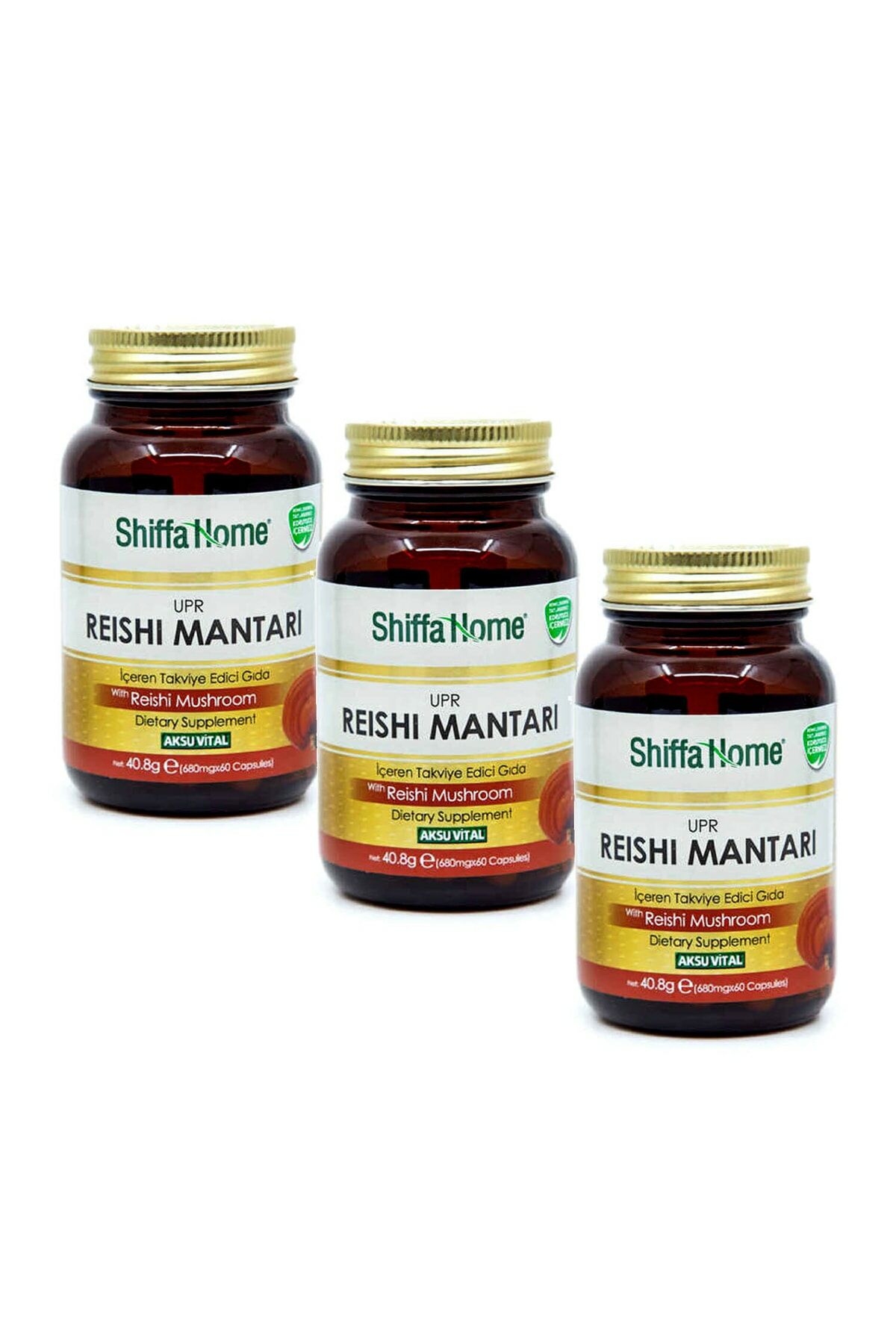 Aksuvital Upr (REİSHİ MANTARI) 680 Mg 60 Kap X 3 Adet