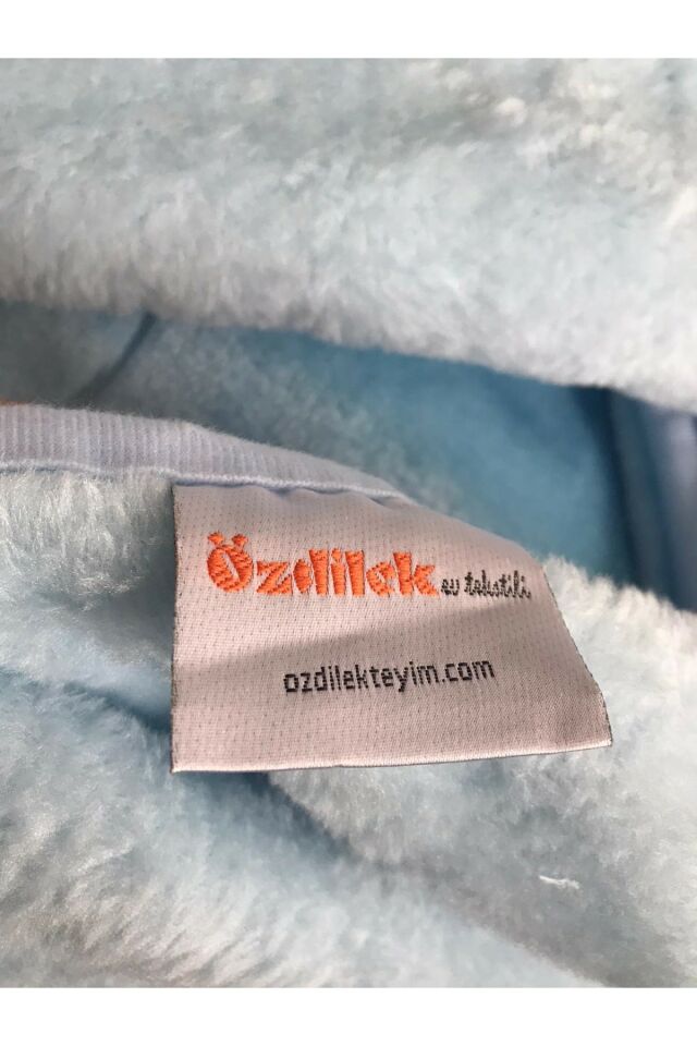 Embos Plush Baby Blanket -bakucuzaal New Blue (m)- 100x120 Cm