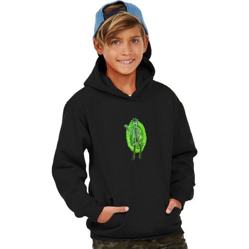 Hero Design Rick And Morty Kids Sweatshirt Hoodie