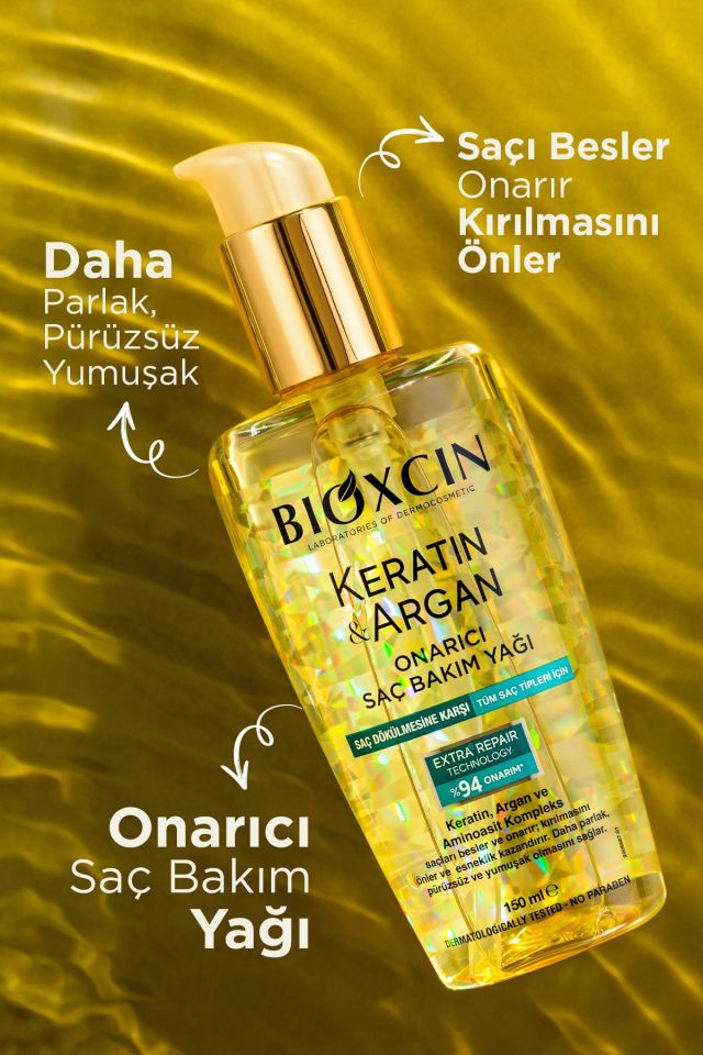 Collagen & Biotin Hacim Şampuanı 300ml + Keratin Argan Saç Bakım Yağı