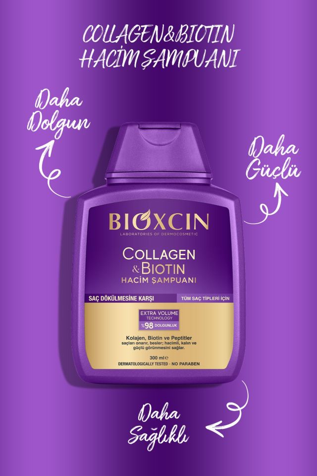 Collagen & Biotin Hacim Şampuanı 300ml + Keratin Argan Saç Bakım Yağı