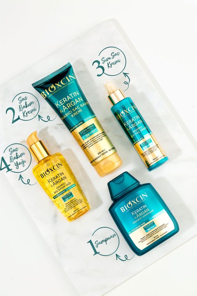 Collagen & Biotin Hacim Şampuanı 300ml + Keratin Argan Saç Bakım Yağı