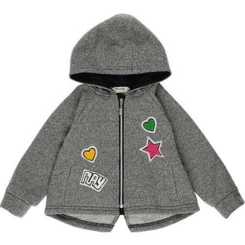 Baby Girl Rim Detail Hooded Sweatshirt
