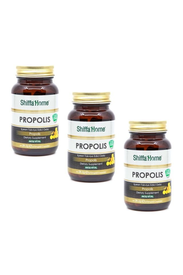 (AKSUVITAL) Propolis 470 Mg 60 Capsules X 3 Pieces