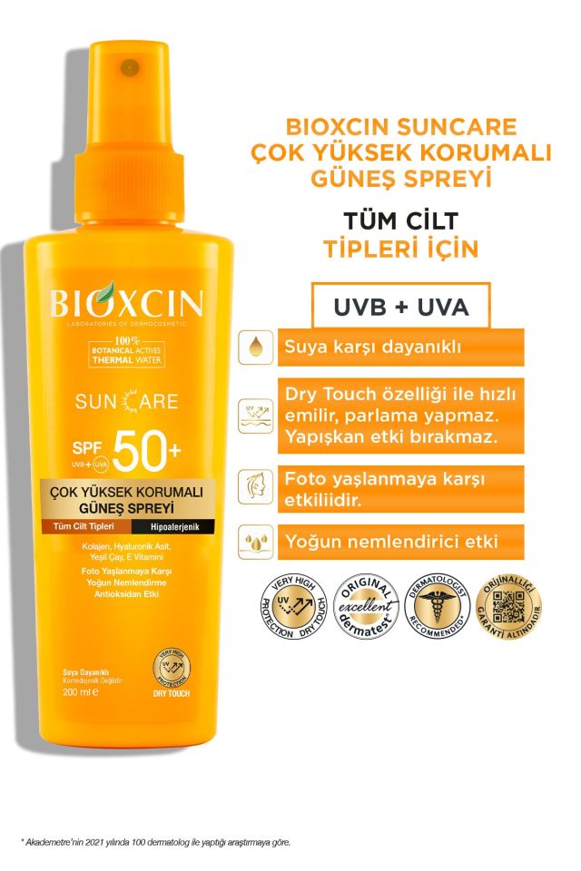 Sun Care Very High Protection All Skin Sun Spray Spf 50+ 200 Ml