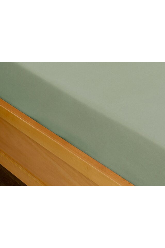Düz Pamuklu Tek Kişilik Çarşaf 160x240 Cm Çağla Yeşili