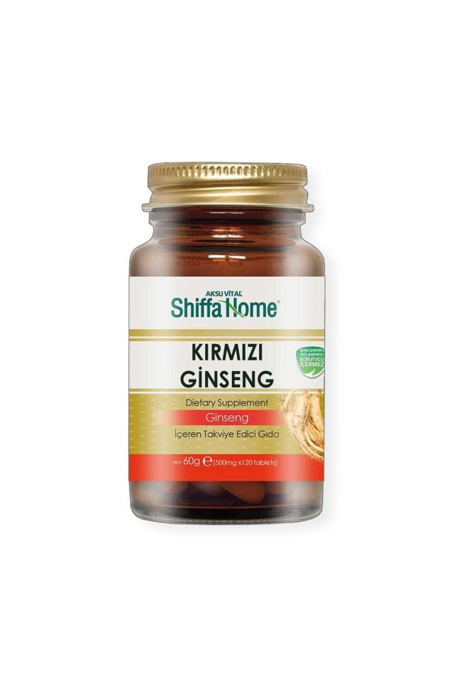 (AKSUVITAL) Red Ginseng 500 Mg 120 Tablets X 2 Pieces