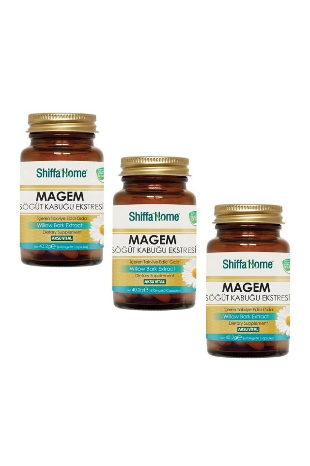 3 Pcs Magem 670 Mg 60 Capsules
