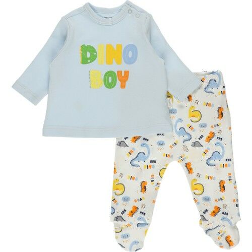 Yenidoğan Dino Baskılı İkili Pijama Takımı