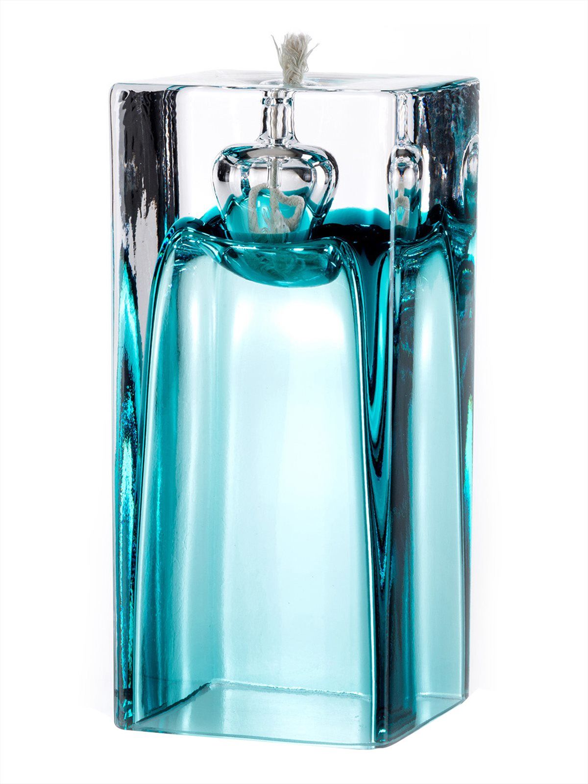 Prism Oil Lamp Green Turquoise
