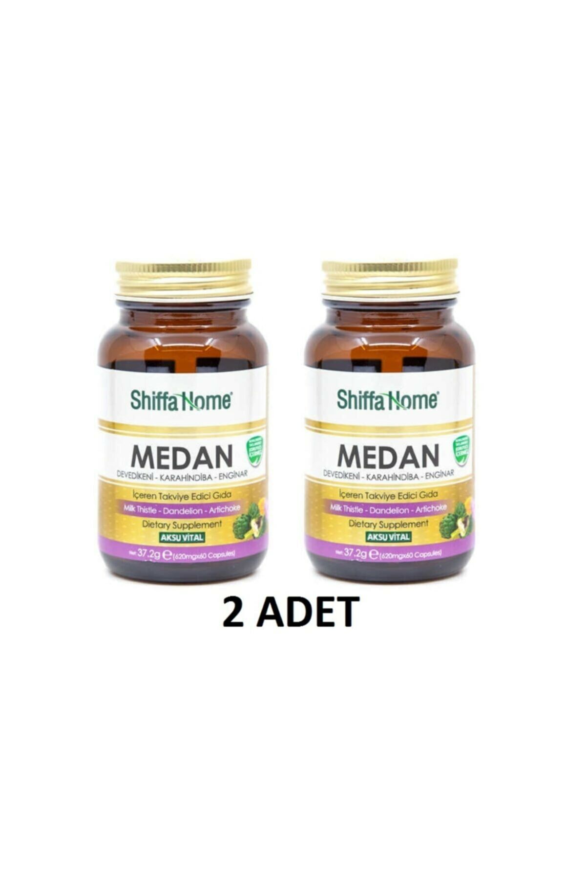 2 Pieces Aksuvital Medan (camel thistle-artichoke) 60*2