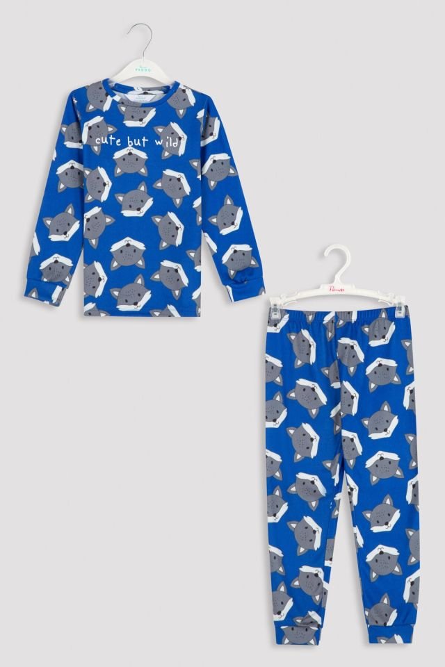 Saks Wolf Thermal Pajamas Set