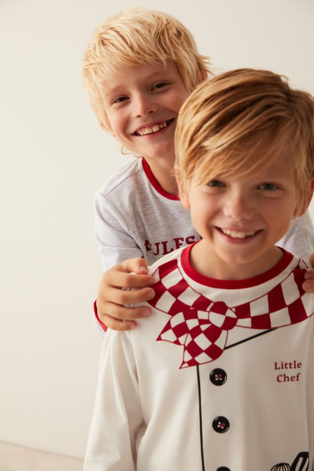 Multicolored Boy B. Little Chef Pajamas Set