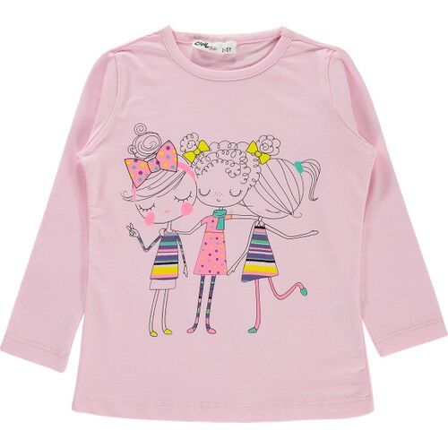 Civil Girls Kız Çocuk Sweatshirt 2-5 Yaş Pembe