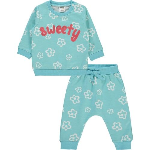 Baby Girl Set 6-18 Months Nile Green