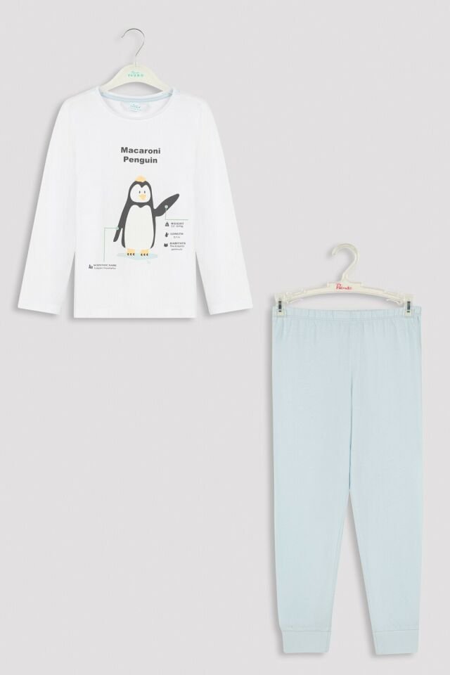 Multi Colored U.macaroni Penguin Pajamas Set