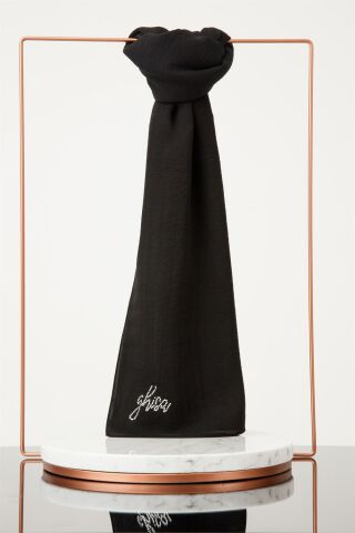GHISA LOTUS SHAWL BLACK