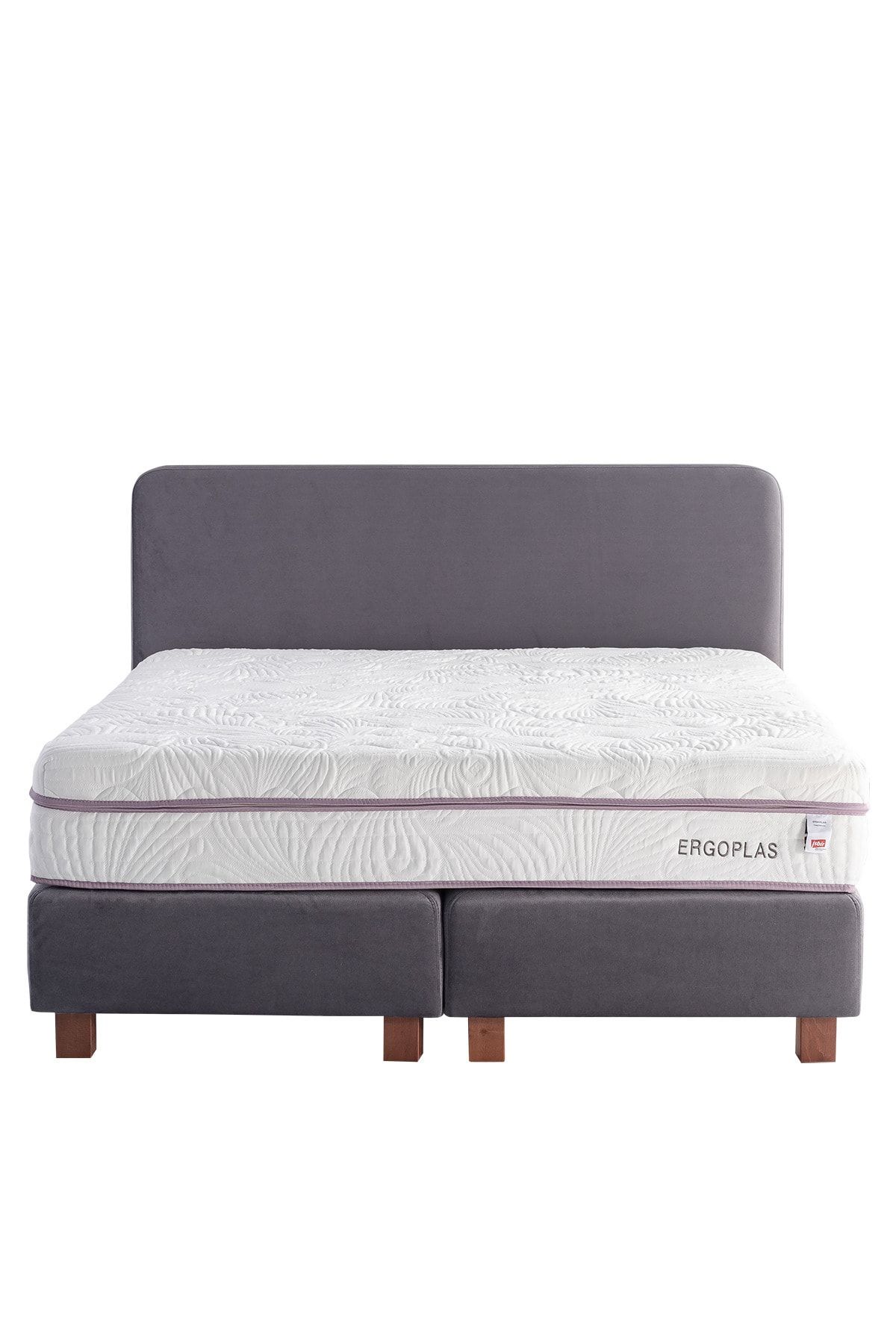 White Ergoplas Polymer Spring Viscoelastic Smart Mattress