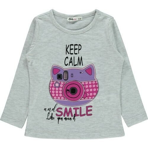 Girls Kız Çocuk Sweatshirt 2-5 Yaş Karmelanj