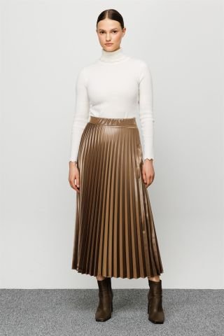 Ghisa Pilisole Skirt Mink
